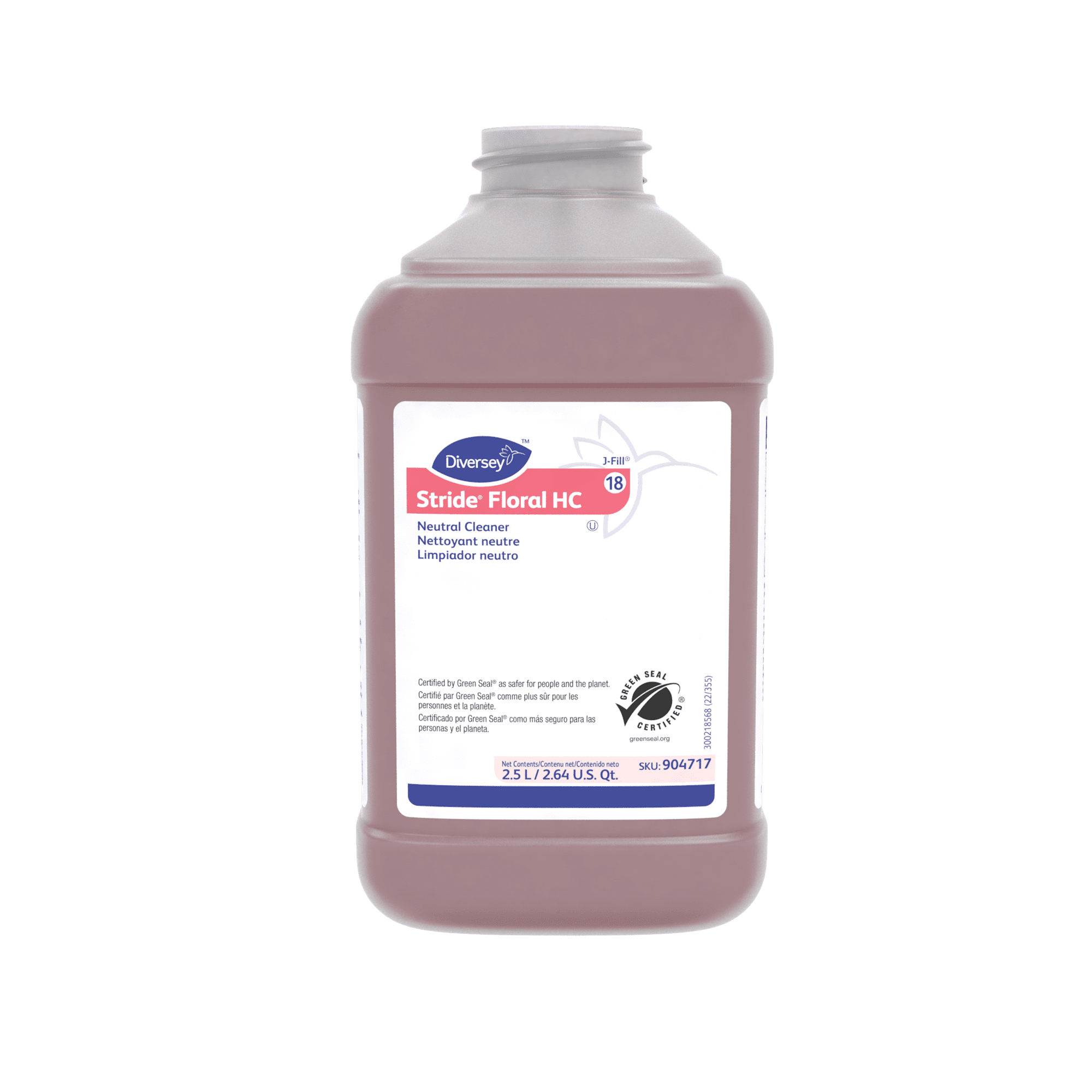 Stride Floral All Purpose Cleaner 2.5 L Neutral Liquid Concentrate Kosher For J-Fill® 2/Case