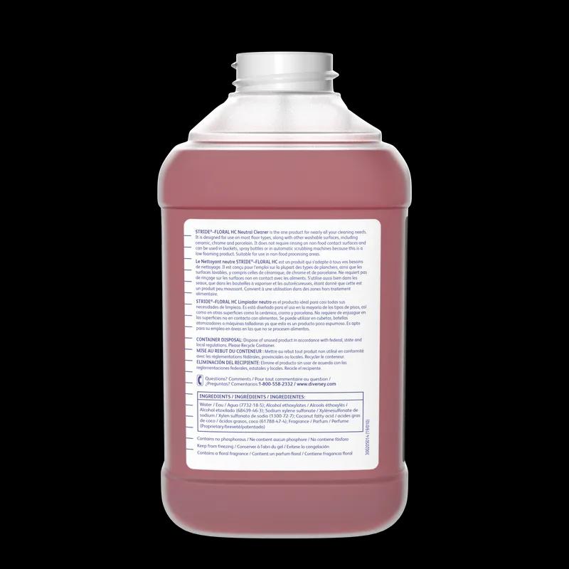 Stride Floral All Purpose Cleaner 2.5 L Neutral Liquid Concentrate Kosher For J-Fill® 2/Case