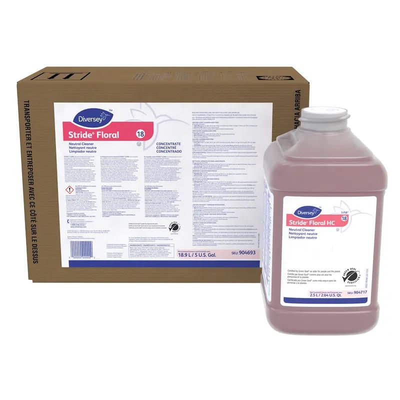 Stride Floral All Purpose Cleaner 2.5 L Neutral Liquid Concentrate Kosher For J-Fill® 2/Case