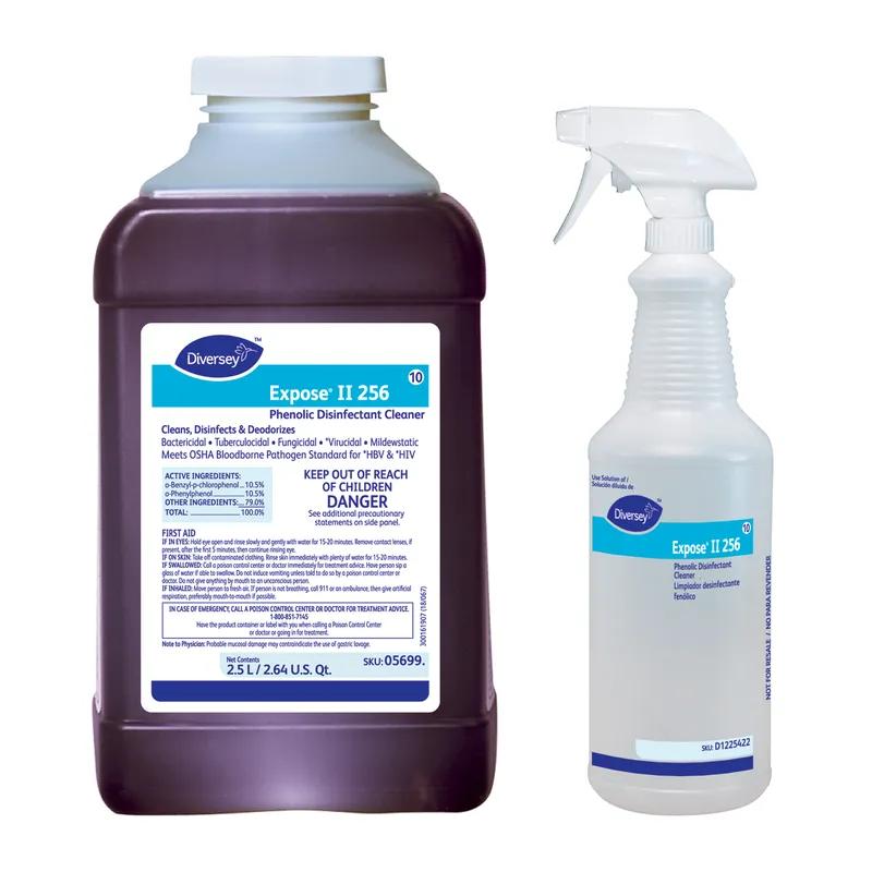 Expose II 256® Citrus Scent Disinfectant Cleaner 2.5 L Multi Surface Liquid Concentrate Phenolic For For J-Fill 2/Case