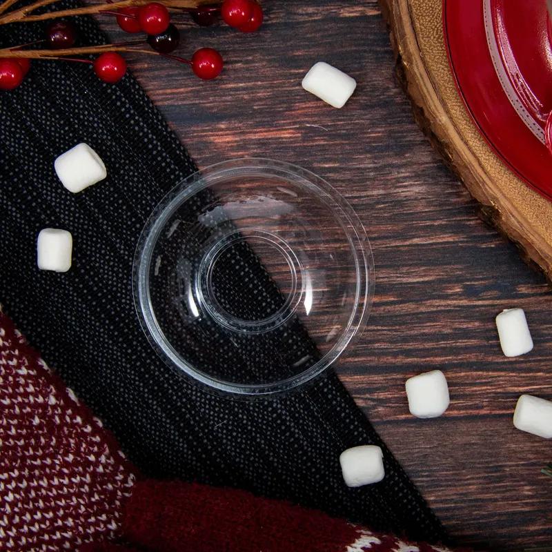 Dart® Lid Dome 3.243X1.48 IN PET Clear For 9-10 OZ Cold Cup With Hole Freezer Safe 100 Count/Pack 10 Packs/Case