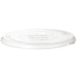 Lid Flat 1 Compartment RPET Clear Round For 24-40 OZ Bowl Unhinged 400/Case