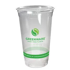 Greenware® Cold Cup 24 OZ PLA Clear Stock Print 600/Case