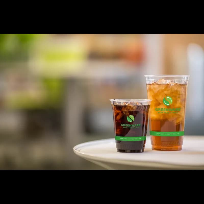 Greenware® Cold Cup 24 OZ PLA Clear Stock Print 600/Case