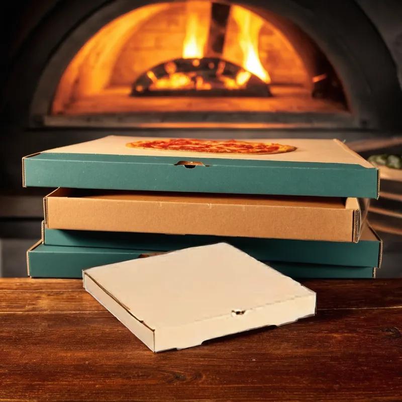 Pizza Box 12X12 IN Corrugated Cardboard Kraft 50/Bundle