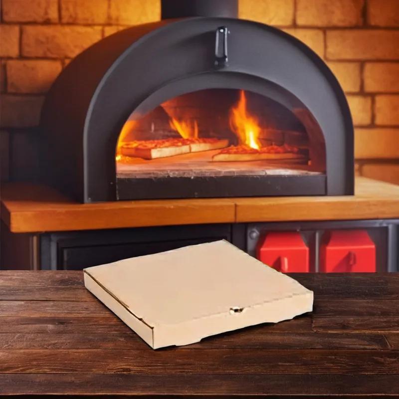 Pizza Box 12X12 IN Corrugated Cardboard Kraft 50/Bundle