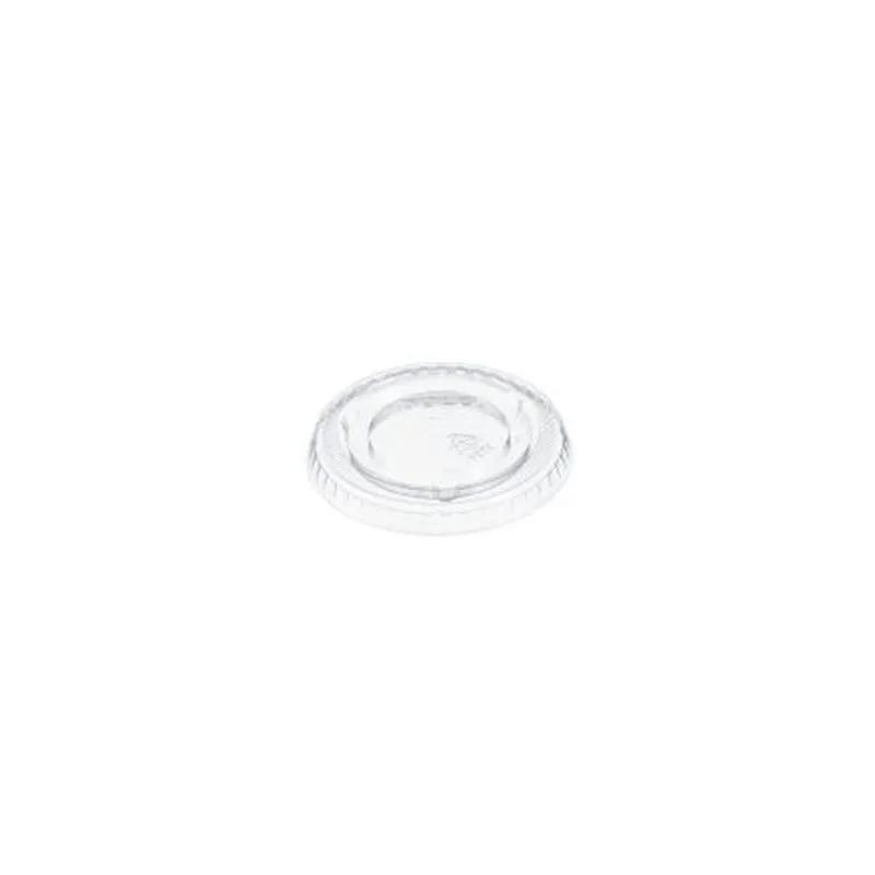 Lid Flat 2.7X0.3 IN PET Clear For Cup No Hole Not Vented 2500/Case