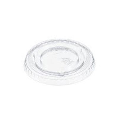 Lid Flat 2.7X0.3 IN PET Clear For Cup No Hole Not Vented 2500/Case