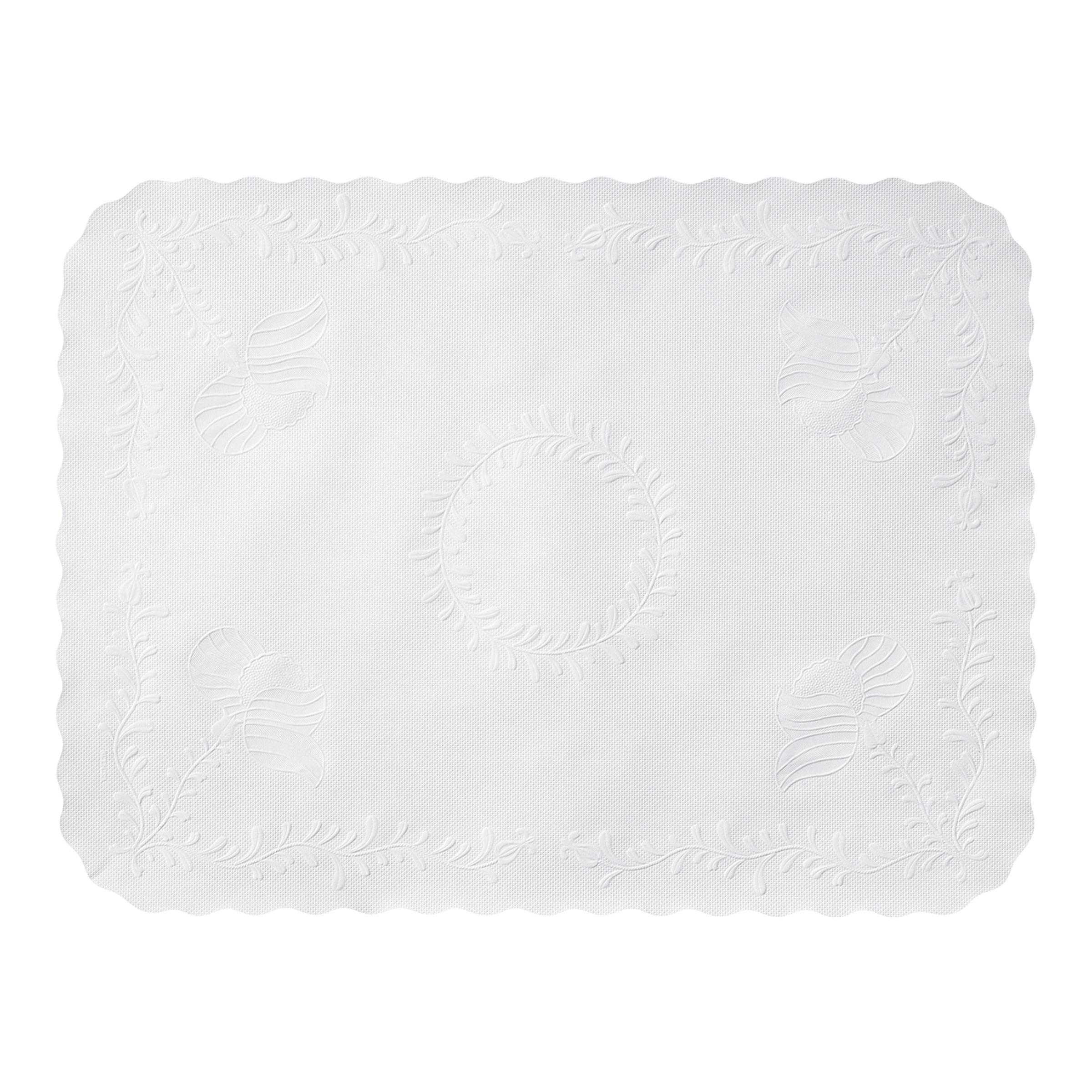 Tray Cover 14X19 IN White Paper Straight 1000/Case