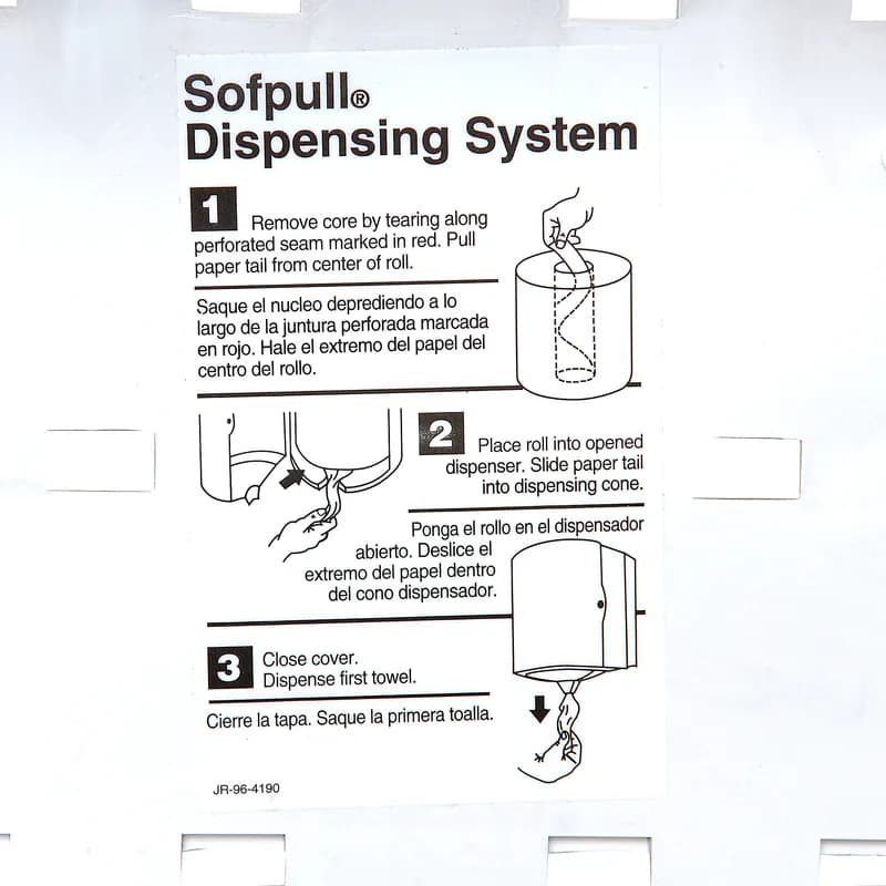 Sofpull® Paper Towel Dispenser 10.375X10.875 IN Wall Mount Smoke Centerpull 1/Each