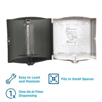 Sofpull® Paper Towel Dispenser 10.375X10.875 IN Wall Mount Smoke Centerpull 1/Each