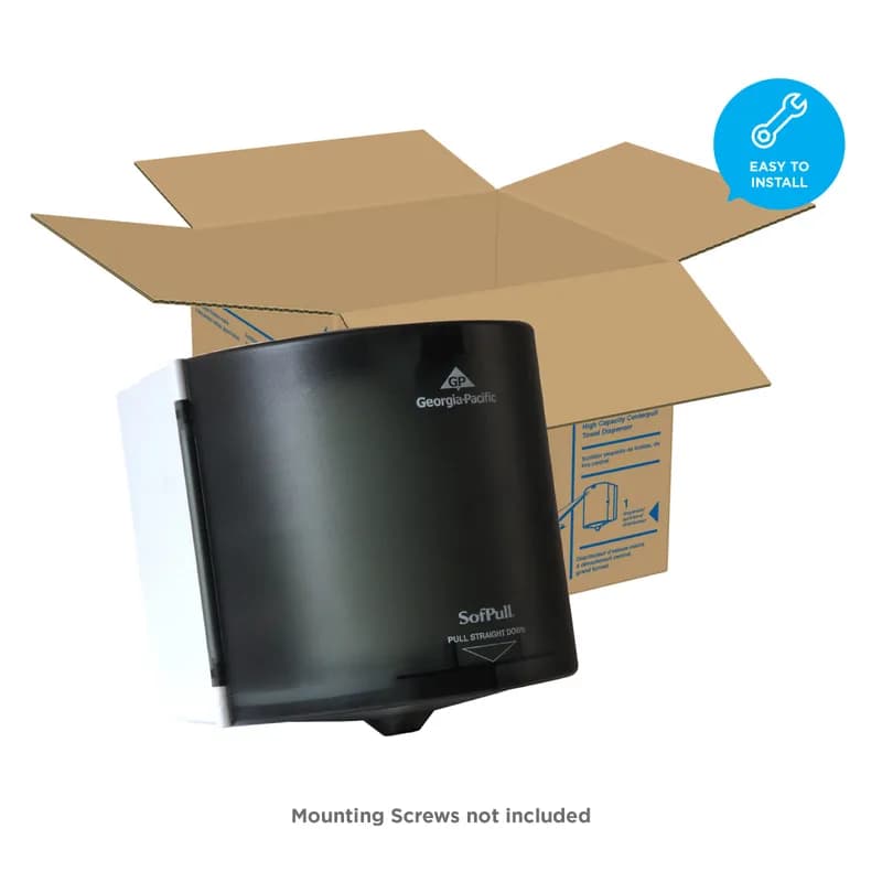 Sofpull® Paper Towel Dispenser 10.375X10.875 IN Wall Mount Smoke Centerpull 1/Each