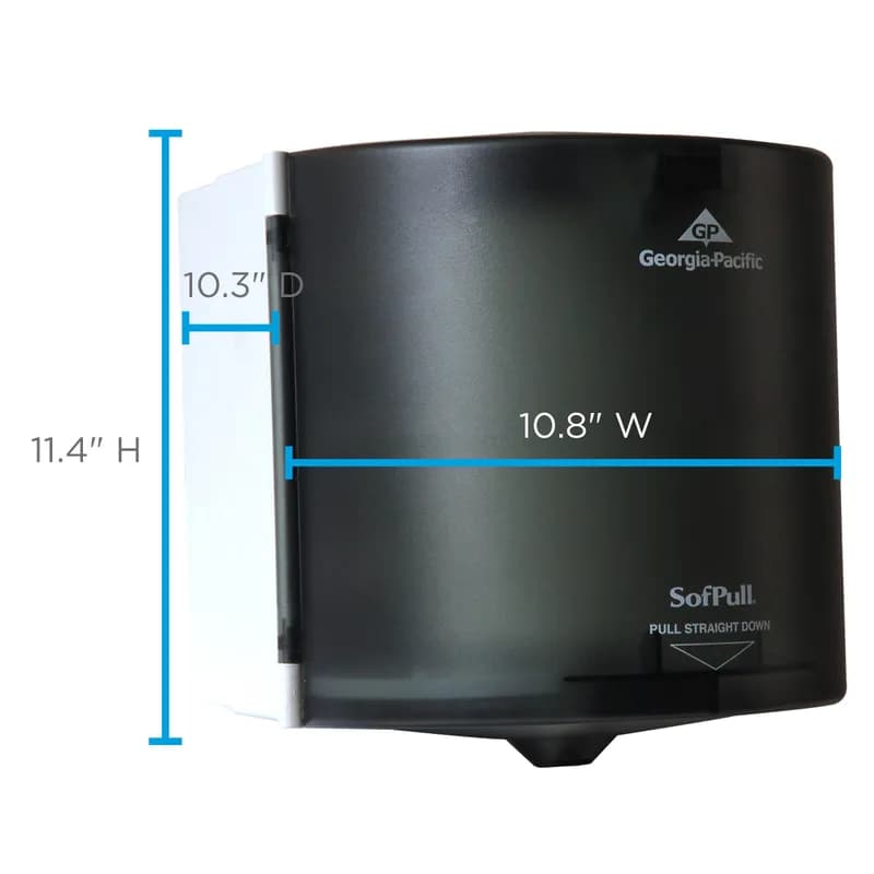 Sofpull® Paper Towel Dispenser 10.375X10.875 IN Wall Mount Smoke Centerpull 1/Each