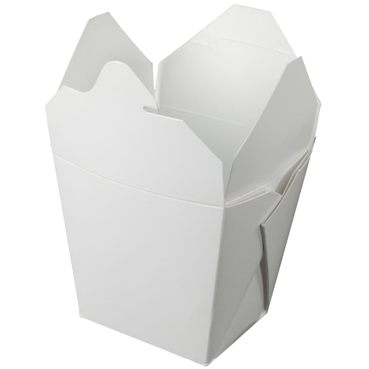 Fold-Pak® Food Pail 32 OZ 4X4X4.25 IN Paper White Square Without Handle Microwave Safe 450/Case