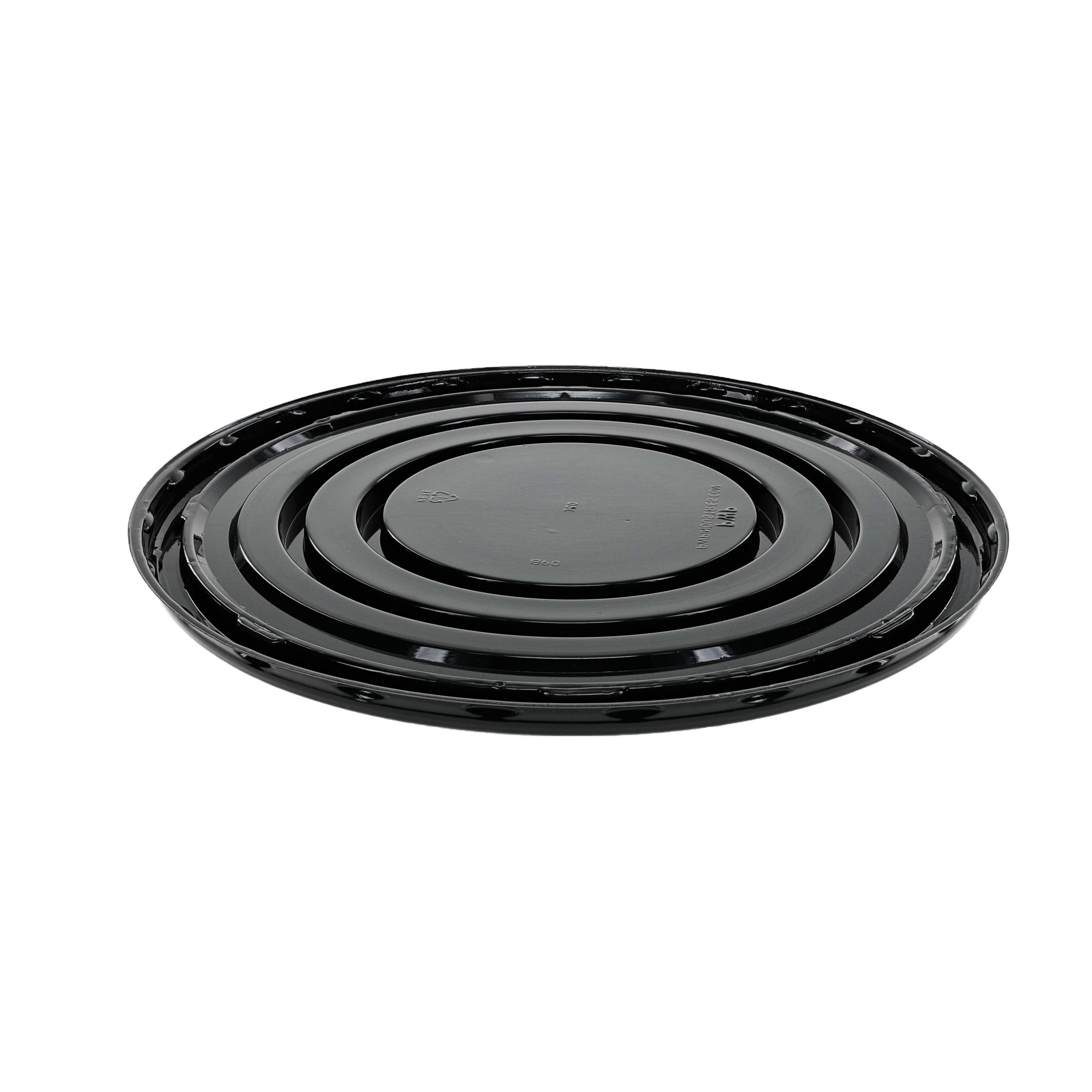 Cake Base 9.17X0.4 IN PET Black Round 160/Case