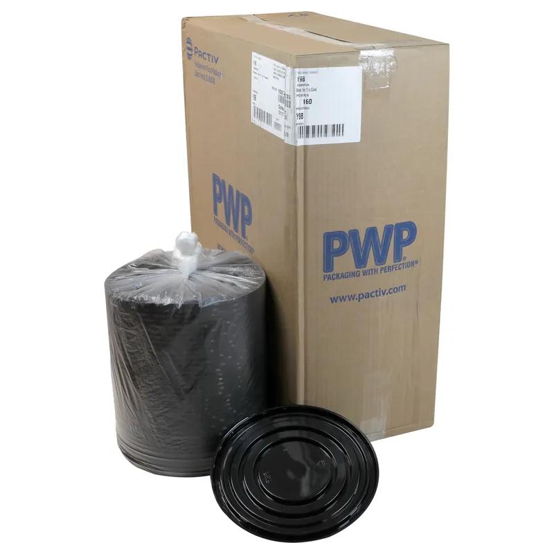 Cake Base 9.17X0.4 IN PET Black Round 160/Case