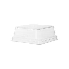 WorldView Lid Dome 5X5X2 IN PLA Clear Square For Container Unhinged 400/Case
