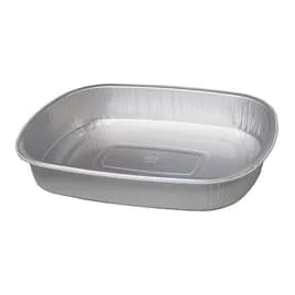 Take-Out Container Base Large (LG) 11X9X2 IN Aluminum Silver Oval 150/Case