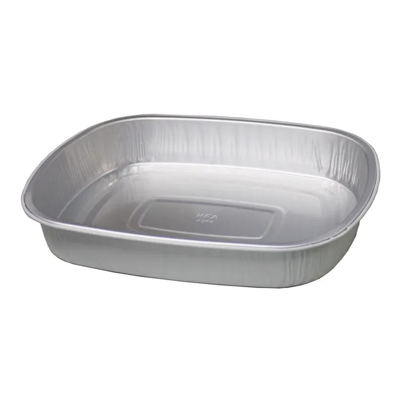 Take-Out Container Base Large (LG) 11X9X2 IN Aluminum Silver Oval 150/Case