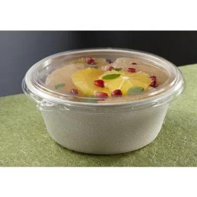 Lid Flat 6.25X0.38 IN 1 Compartment PET Clear Round For 16 OZ Bowl Unhinged 500/Case