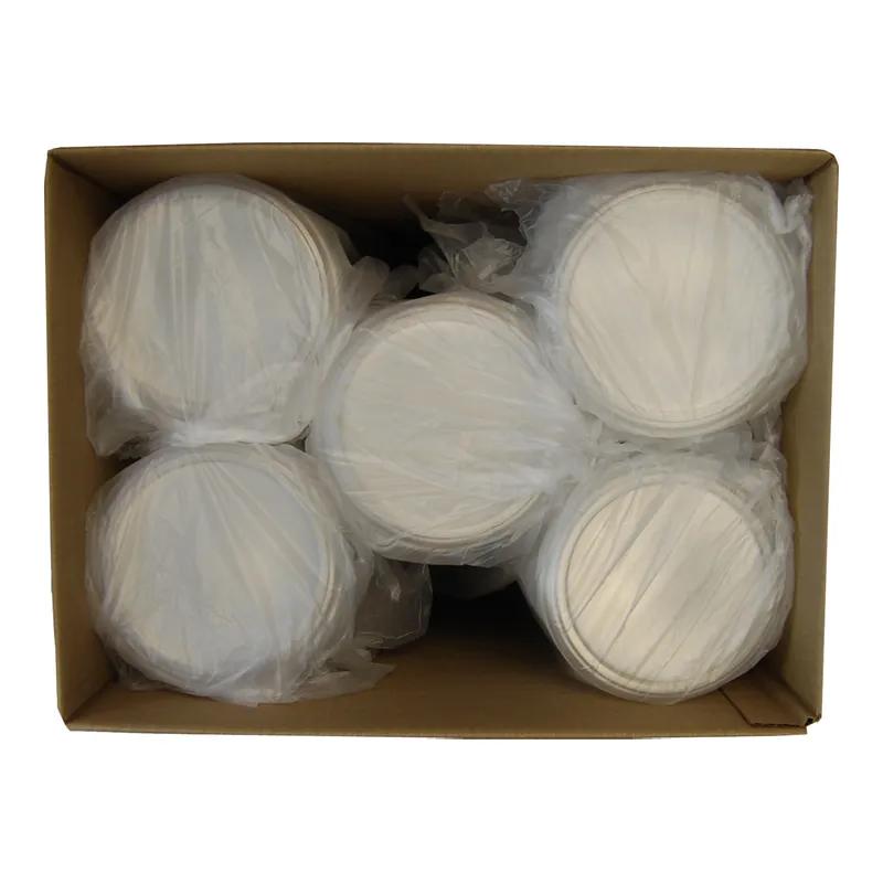 Lid Flat 6.25X0.38 IN 1 Compartment PET Clear Round For 16 OZ Bowl Unhinged 500/Case