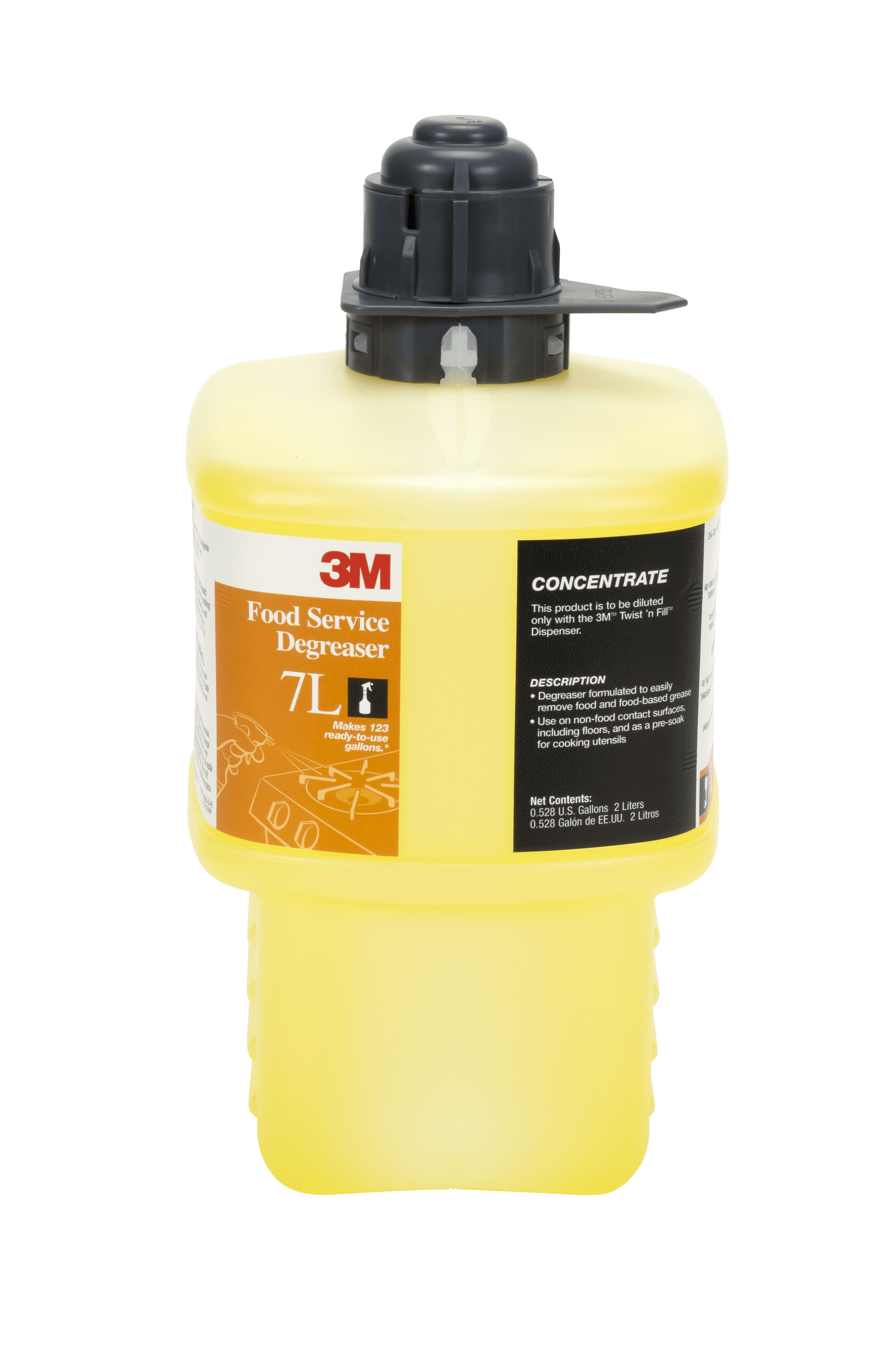 3M™ 7L Degreaser 2 L Multi Surface Liquid No Rinse 6 Count/Case