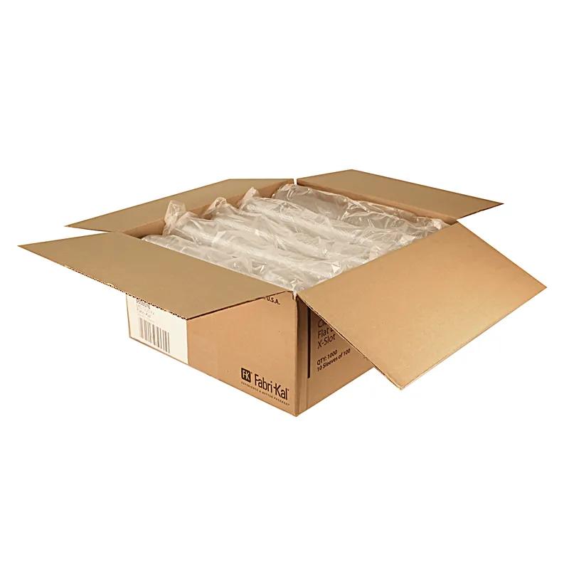 Kal-Clear Lid Flat 3.8X0.3 IN PET Clear For 12-20 OZ Cold Cup With Hole 1000/Case