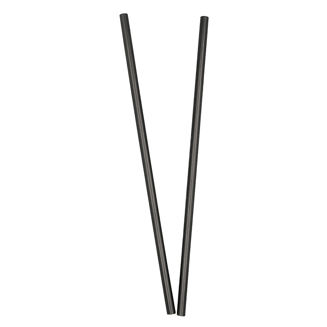 Victoria Bay Jumbo Straw 7.75 IN PP Black Unwrapped 400 Count/Pack 25 Packs/Case 10000 Count/Case