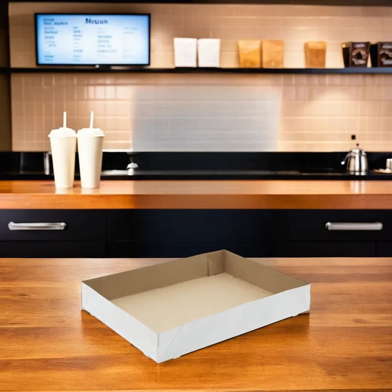Take-Out Box 15X12X3.5 IN CRB Kraft Rectangle 150/Case