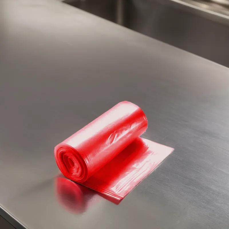 Biohazard Bag 24X31 IN Red Plastic 1.2MIL 250/Case
