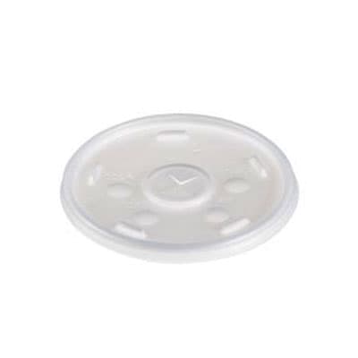 Dart® Lid Flat HIPS Translucent For 24 OZ Cup Identification 500/Case