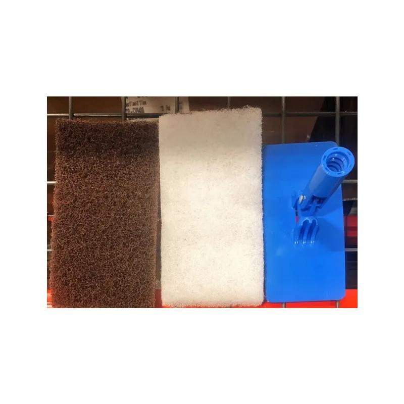 Utility Pad Holder Synthetic Fiber Brown White Without Handle With Pad 1/Kit