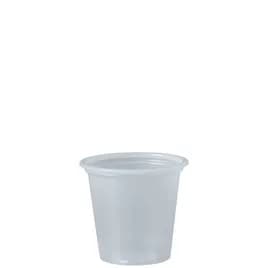 Solo® Cold Souffle & Portion Cup 1.25 OZ PS Clear 250 Count/Pack 10 Packs/Case 2500 Count/Case