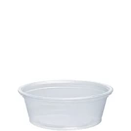 Dart® Conex Complements® Souffle & Portion Cup 1.5 OZ PP Clear Round 125 Count/Pack 20 Packs/Case 2500 Count/Case