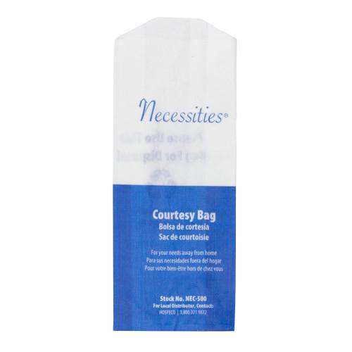 Necessities® Menstrual Care Disposal Bag White Wax Coated Paper 500/Case