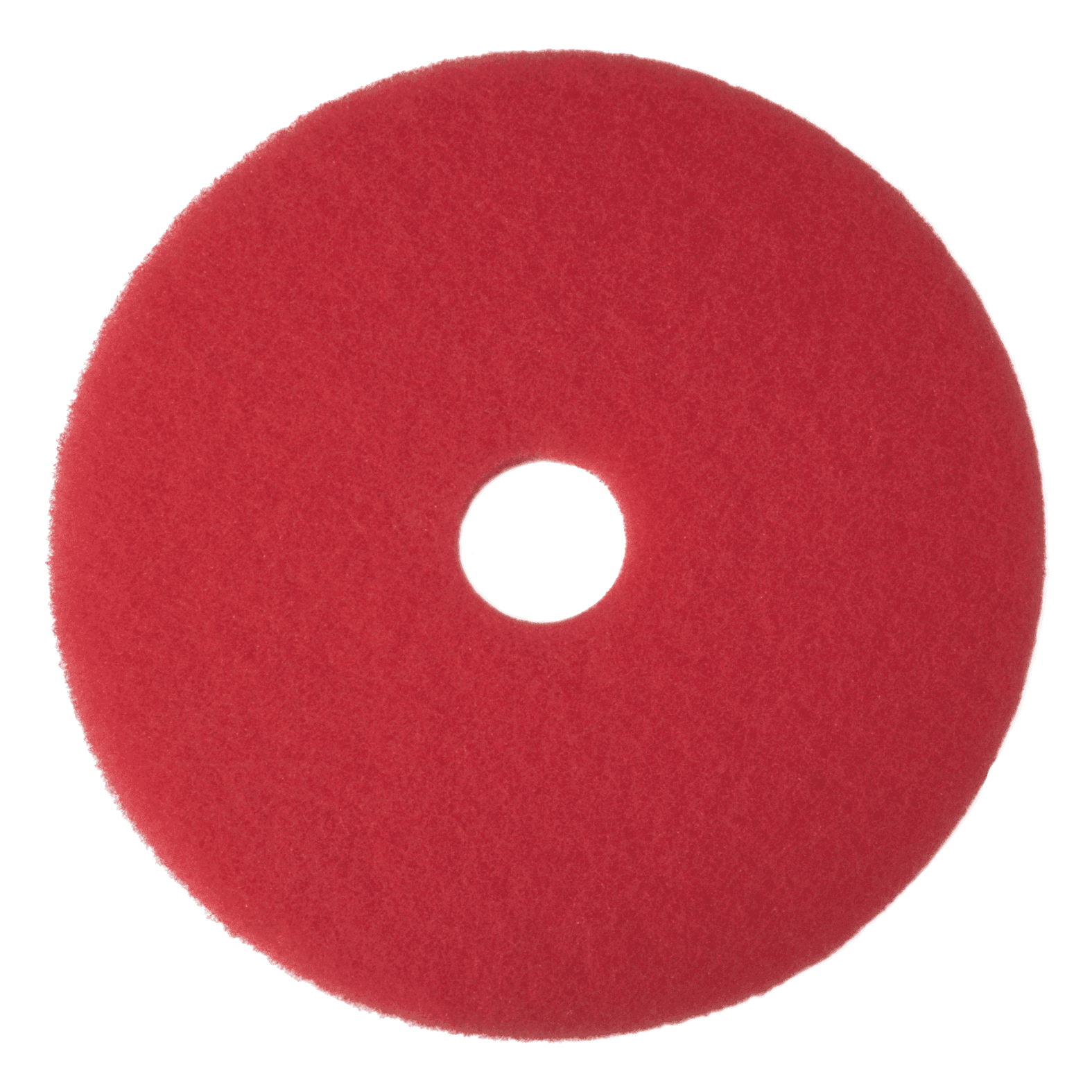 3M™ 5100 Cleaning Pad 15X1 IN Red Non-Woven Polyester Fiber 175-600 RPM Center Hole 5/Case