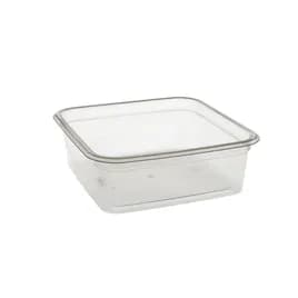 Deli Container Base 24 OZ PET Clear Square 360/Case