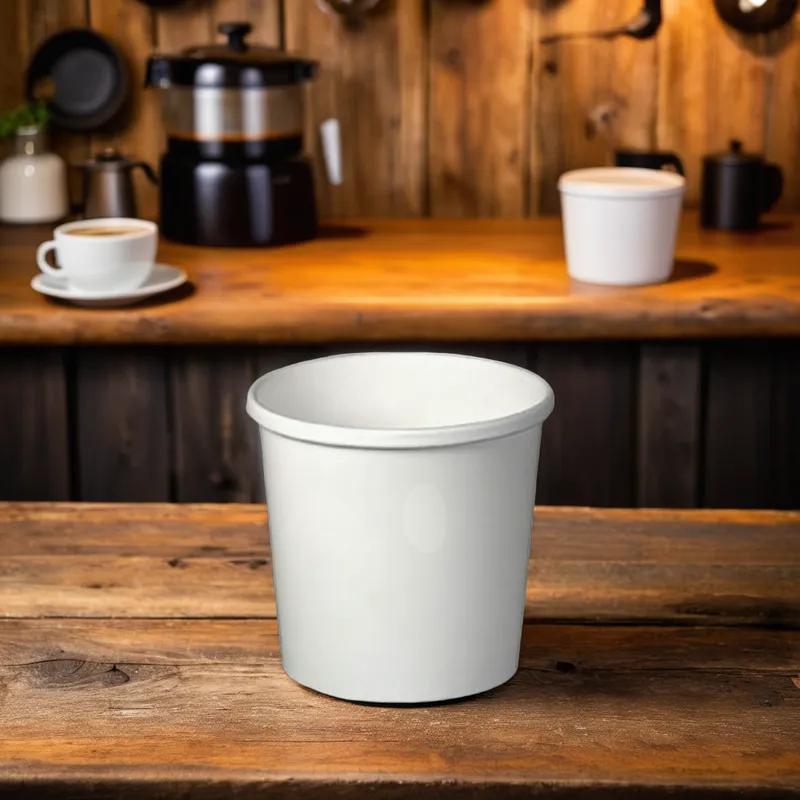 Solo® Flexstyle® Soup Food Container Base 12 OZ Double Sided Poly Paper (DSP) White Round 500/Case