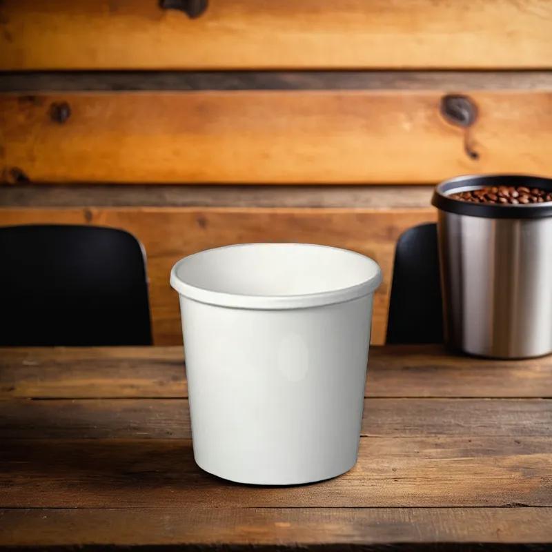 Solo® Flexstyle® Soup Food Container Base 12 OZ Double Sided Poly Paper (DSP) White Round 500/Case