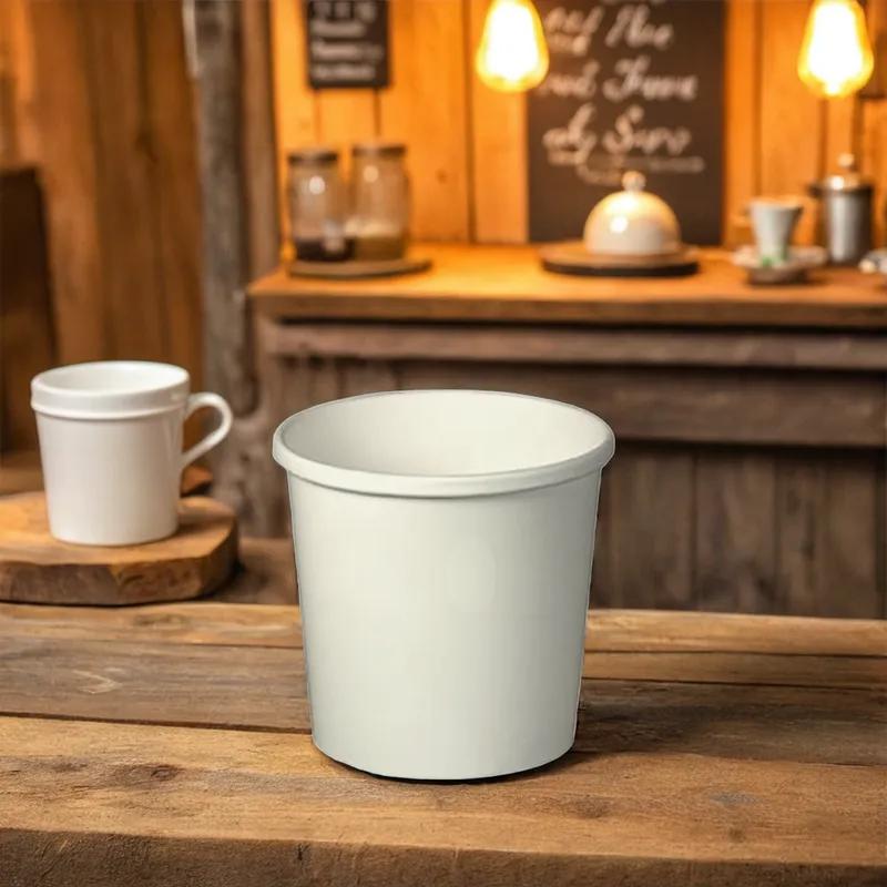 Solo® Flexstyle® Soup Food Container Base 12 OZ Double Sided Poly Paper (DSP) White Round 500/Case