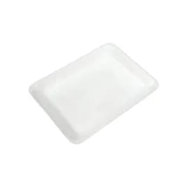 8D Meat Tray 8.5X10.63X1.63 IN Polystyrene Foam White Heavy 400/Bundle