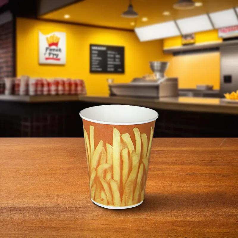 Solo® Great Fries French Fry Cup & Scoop 16 OZ Paper Grease Resistant 1000/Case