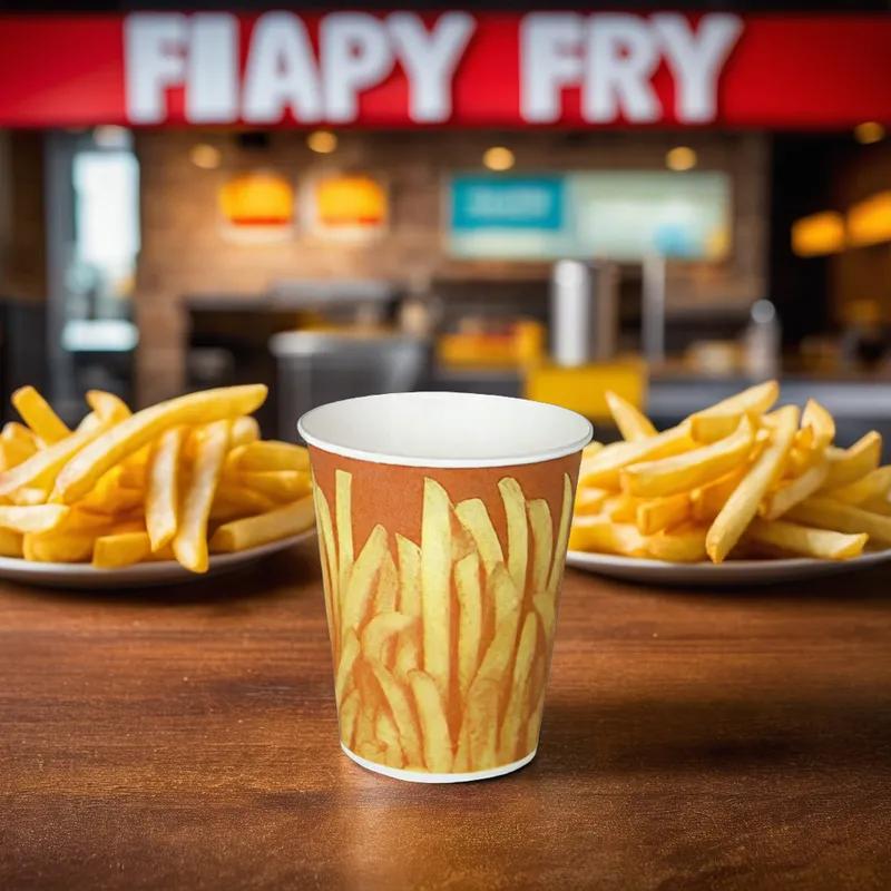 Solo® Great Fries French Fry Cup & Scoop 16 OZ Paper Grease Resistant 1000/Case