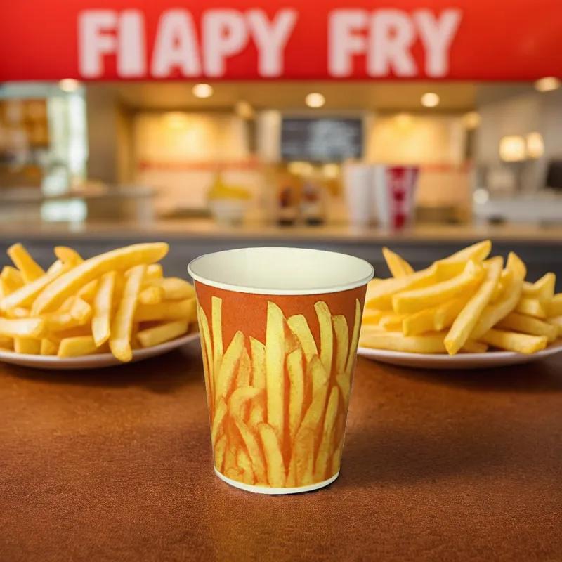 Solo® Great Fries French Fry Cup & Scoop 16 OZ Paper Grease Resistant 1000/Case