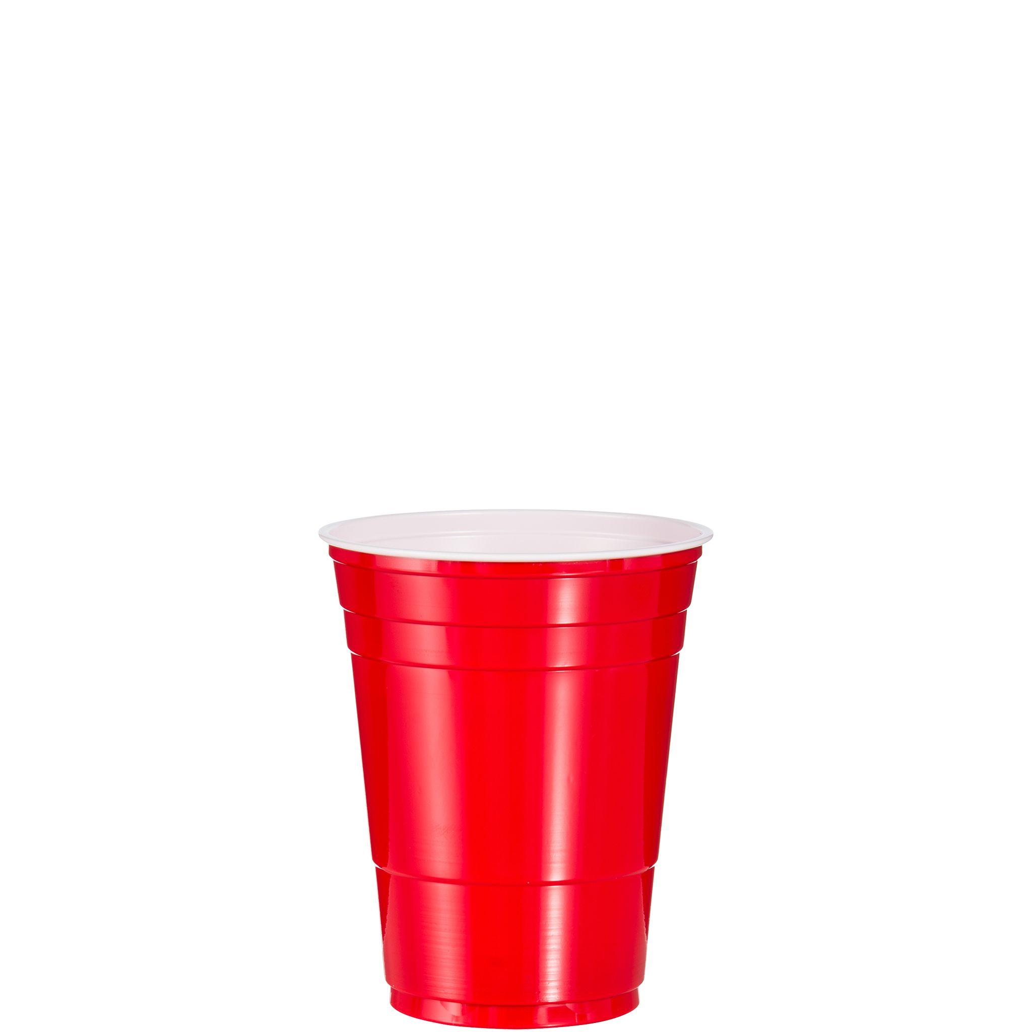 Solo® Cold Cup Party 16 OZ HIPS Red 50 Count/Pack 20 Packs/Case 1000 Count/Case