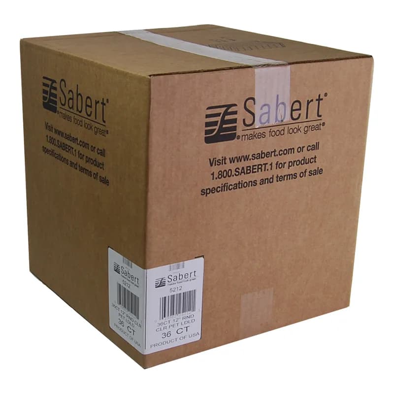 Lid 12.25X2.31 IN PET Clear Round For Platter 36/Case