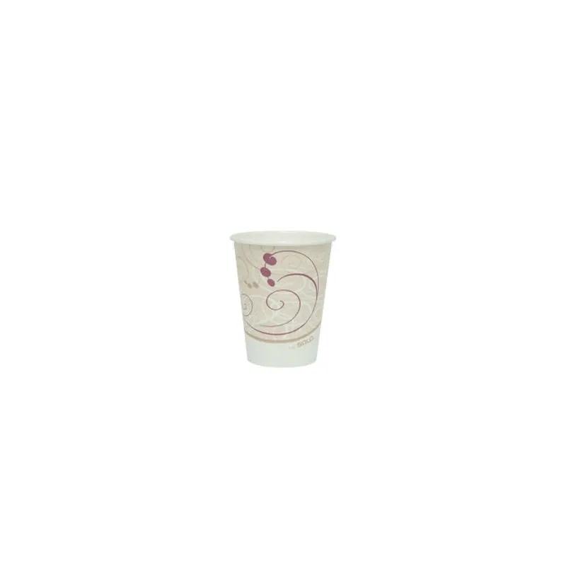 Solo® Hot Cup 8 OZ Single Wall Poly-Coated Paper Symphony 1000/Case