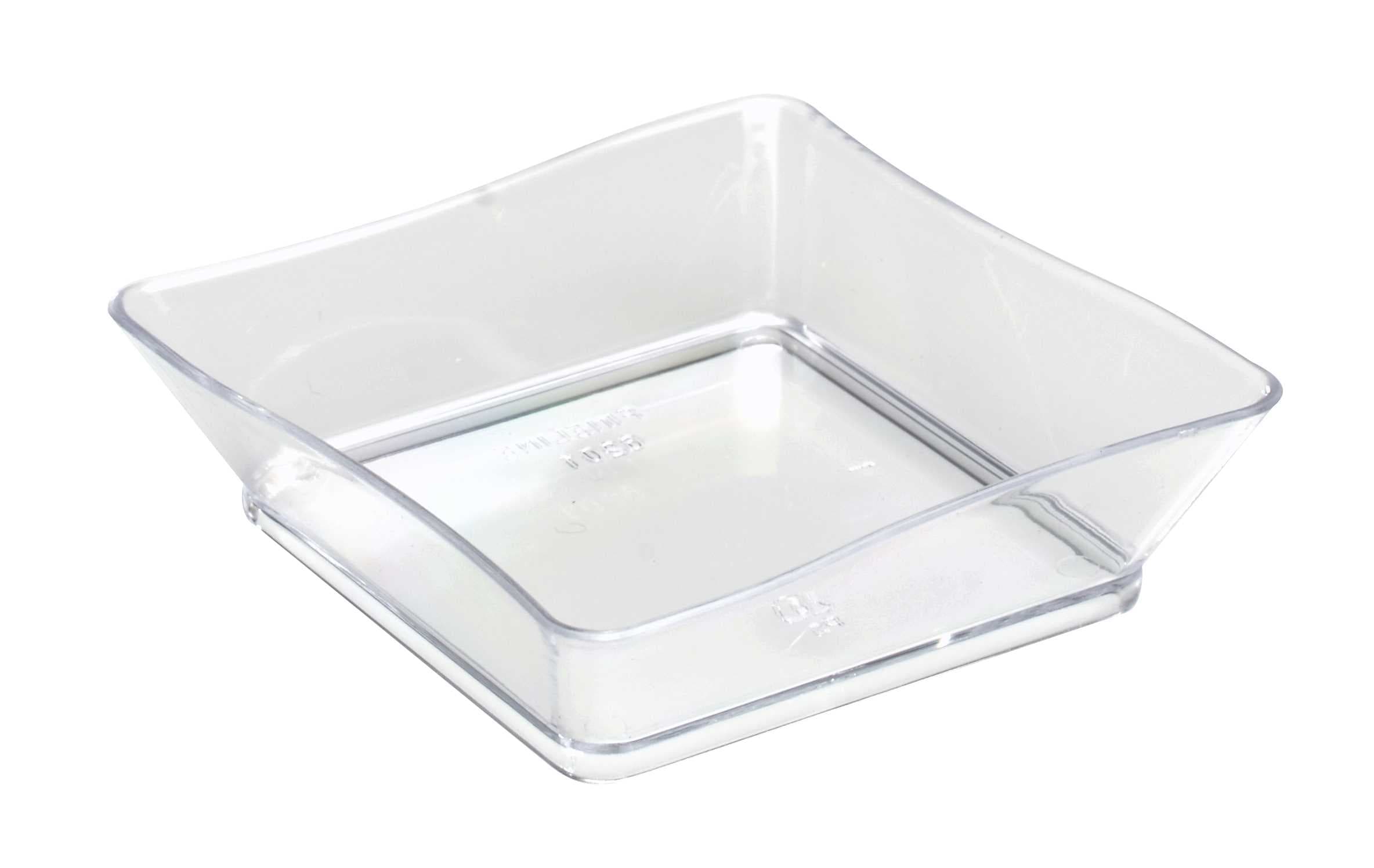 Tiny Temptations Serving Tray 2.25X2.25 IN Clear 200/Case