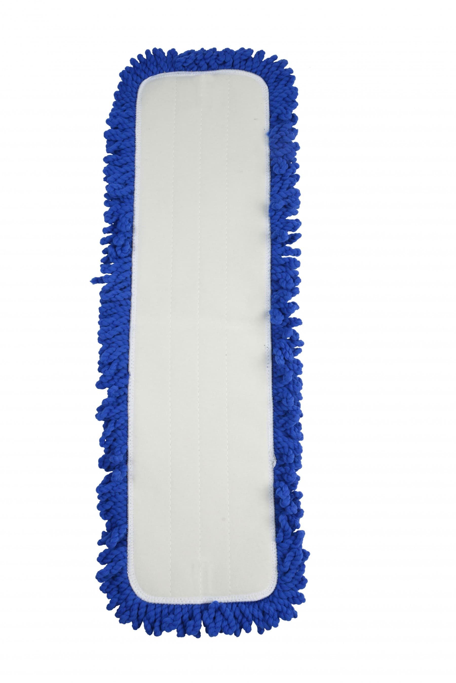 Dry Mop 24X5 IN Blue Microfiber Hook & Loop Backing 1/Each