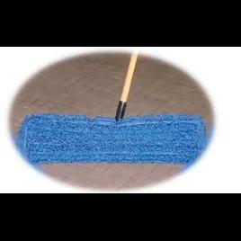 Dust Mop 48 IN Blue Microfiber Loop End Velcro 1/Each